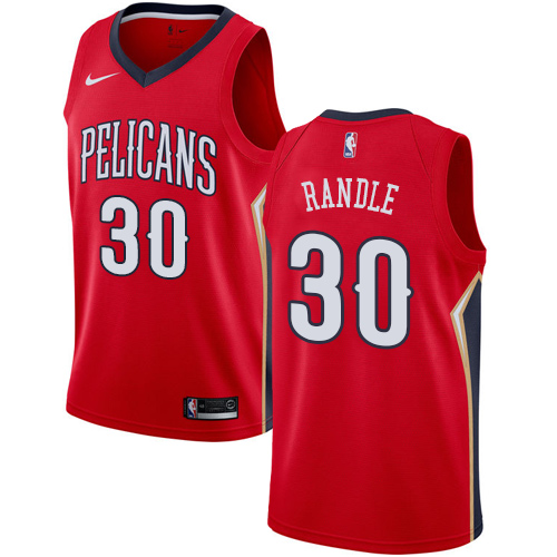 New Orleans Pelicans #30 Julius Randle Red Swingman Statement Edition Jersey Mens