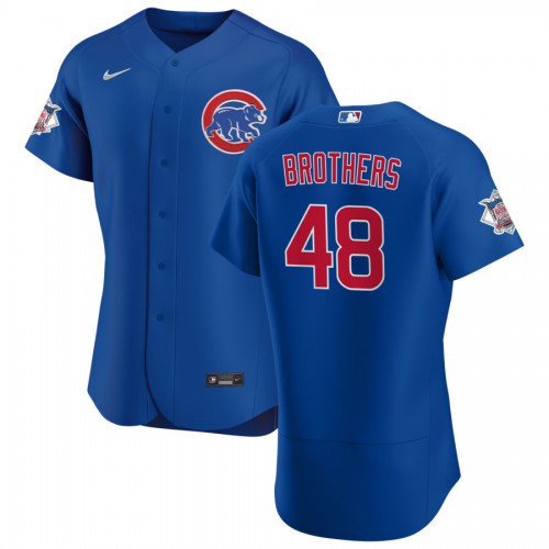 Chicago Chicago Cubs #48 Rex Brothers Men's Royal Alternate 2020 Authentic Player Jersey Men's