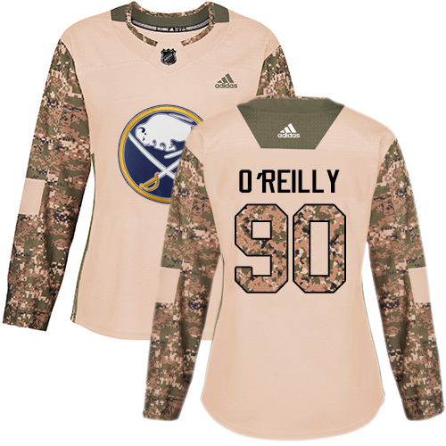 Adidas Buffalo Sabres #90 Ryan O'Reilly Camo Authentic 2017 Veterans Day Women's Stitched Jersey Womens