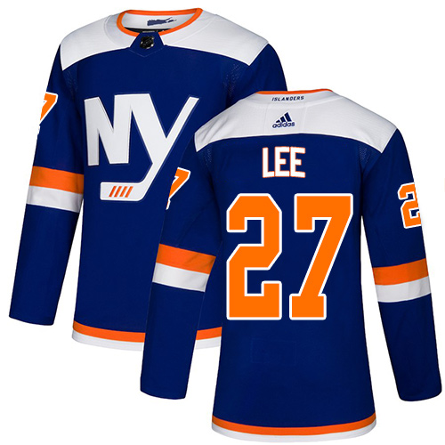 Adidas New York Islanders #27 Anders Lee Blue Alternate Authentic Stitched Jersey Men's