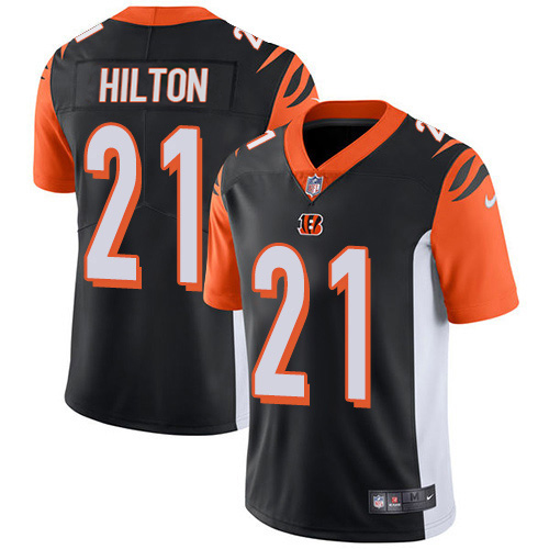 Cincinnati Bengals #21 Mike Hilton Black Team Color Men's Stitched Vapor Untouchable Limited Jersey Men's