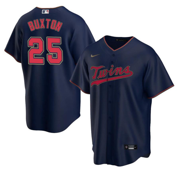 Men's Youth Women Minnesota Twins 25 Replica 2020 Navy Alternate Byron Buxton Jersey