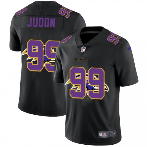 Baltimore Baltimore Ravens #99 Matthew Judon Men's Team Logo Dual Overlap Limited Jersey Black Men's