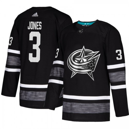 Adidas Columbus Blue Jackets #3 Seth Jones Black Authentic 2019 All-Star Stitched Jersey Men's