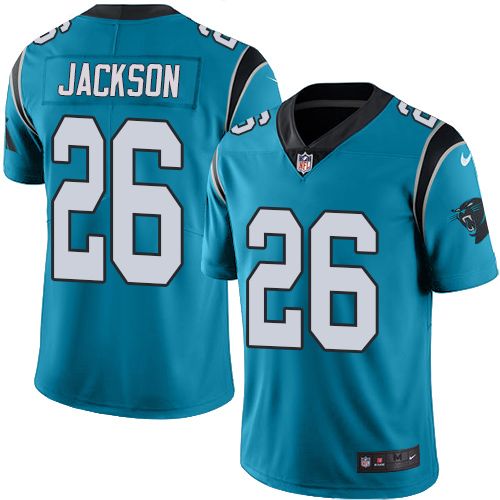 Carolina Panthers #26 Donte Jackson Blue Alternate Youth Stitched Vapor Untouchable Limited Jersey Youth