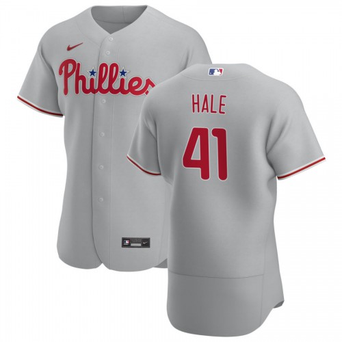 Philadelphia Philadelphia Phillies #41 David Hale Men's Gray Road 2020 Authentic Player Jersey Men's