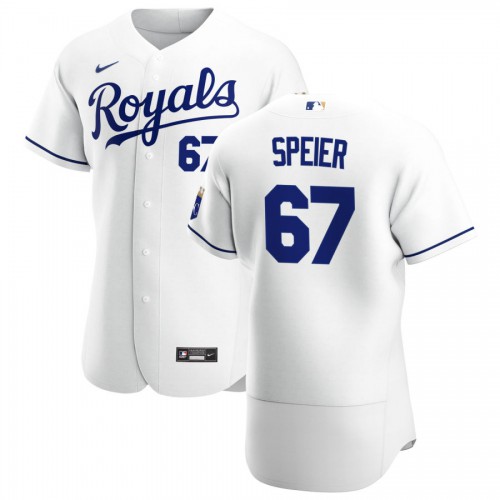 Kansas City Kansas City Royals #67 Gabe Speier Men's White Home 2020 Authentic Player Jersey Men's