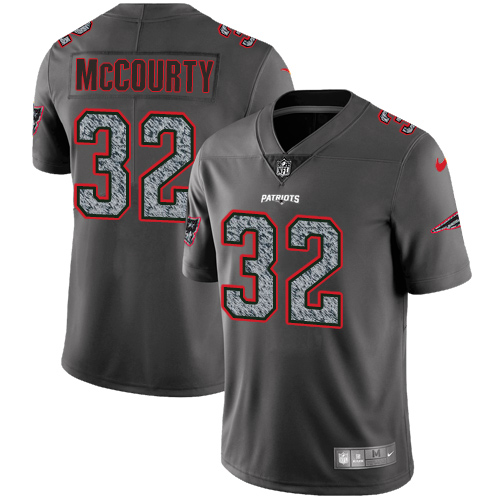 Patriots #32 Devin McCourty Gray Static Youth Stitched Vapor Untouchable Limited Jersey
