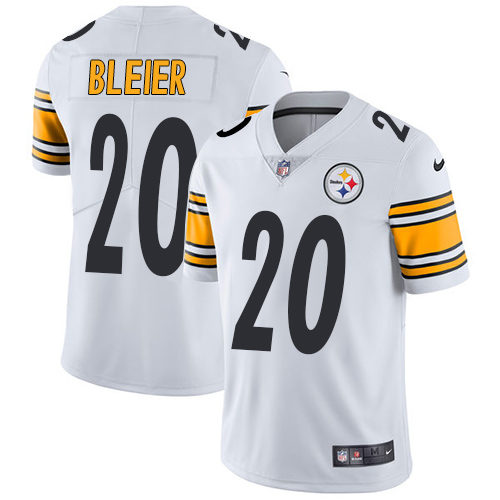 Pittsburgh Steelers #20 Rocky Bleier White Men's Stitched Vapor Untouchable Limited Jersey Men's