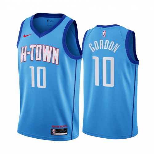 Houston Rockets #10 Eric Gordon Blue Youth Swingman 2020-21 City Edition Jersey Youth