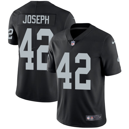 Las Vegas Raiders #42 Karl Joseph Black Team Color Men's Stitched Vapor Untouchable Limited Jersey Men's
