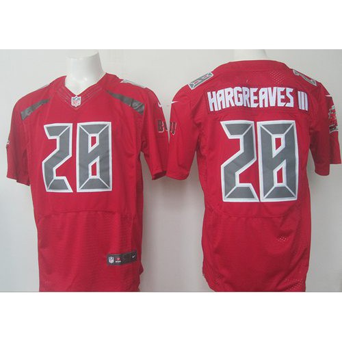 Tampa Bay Buccaneers #28 Vernon Hargreaves III Red Men's Stitched Elite Rush Jersey Men's