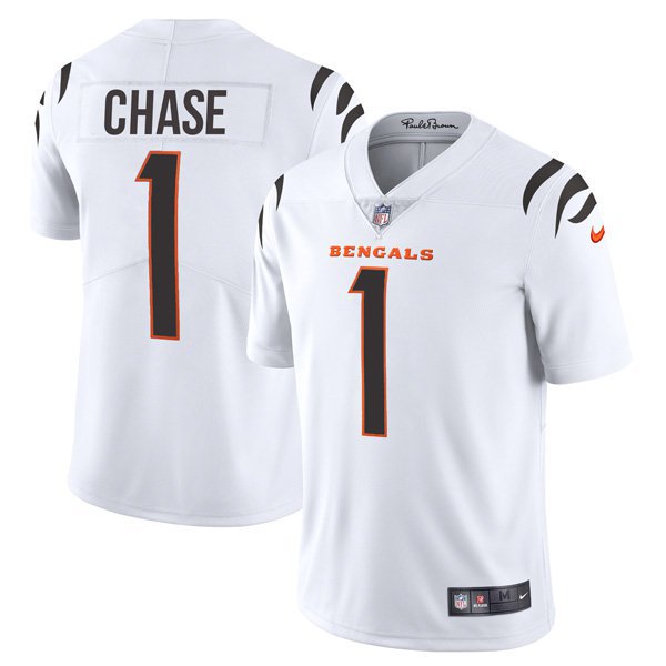 Cincinnati Bengals #1 Ja'Marr Chase White Youth Vapor Limited Jersey