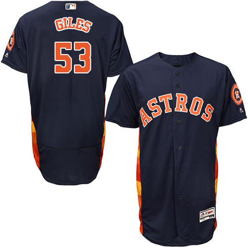 Houston Astros #53 Ken Giles Navy Blue Flexbase Authentic Collection Stitched Jersey Men's