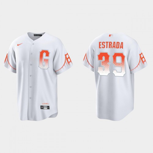 San Francisco San Francisco Giants #39 Thairo Estrada Men's 2021 City Connect White Fan's Version Jersey Men's