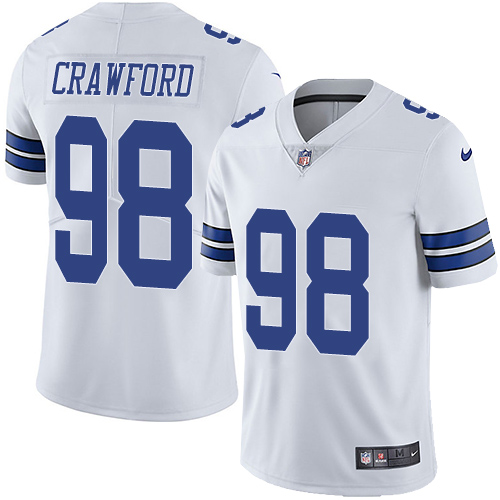 Dallas Cowboys #98 Tyrone Crawford White Men's Stitched Vapor Untouchable Limited Jersey Men's