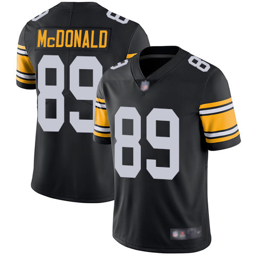 Pittsburgh Steelers #89 Vance McDonald Black Alternate Men's Stitched Vapor Untouchable Limited Jersey Men's
