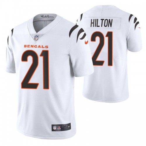 Cincinnati Cincinnati Bengals #21 Mike Hilton White Men's Vapor Limited Jersey Men's