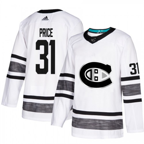 Adidas Montreal Canadiens #31 Carey Price White Authentic 2019 All-Star Stitched Jersey Men's
