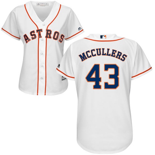 Houston Astros #43 Lance McCullers White Home Women's Stitched Jersey Womens