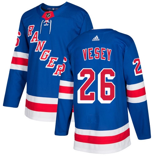 Adidas New York Rangers #26 Jimmy Vesey Royal Blue Home Authentic Stitched Youth Jersey Youth