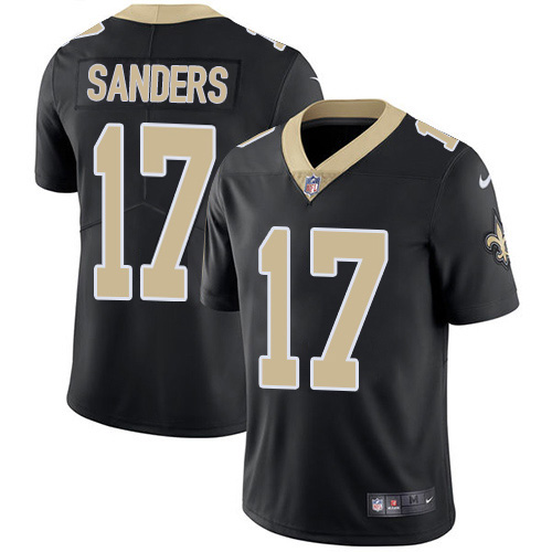 New Orleans Saints #17 Emmanuel Sanders Black Team Color Men's Stitched Vapor Untouchable Limited Jersey Men's