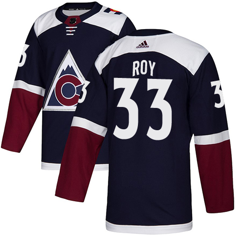 Adidas Colorado Avalanche #33 Patrick Roy Navy Alternate Authentic Stitched Jersey Men's