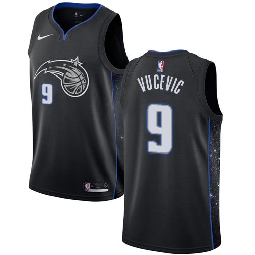 Orlando Magic #9 Nikola Vucevic Black Swingman City Edition 2018/19 Jersey Mens
