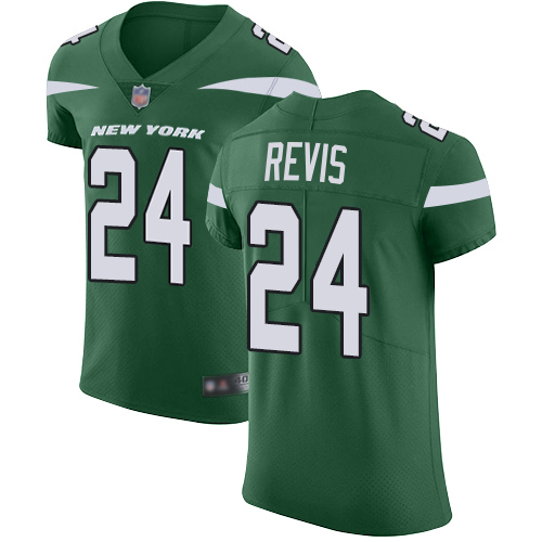 Jets #24 Darrelle Revis Green Team Color Men's Stitched Vapor Untouchable Elite Jersey