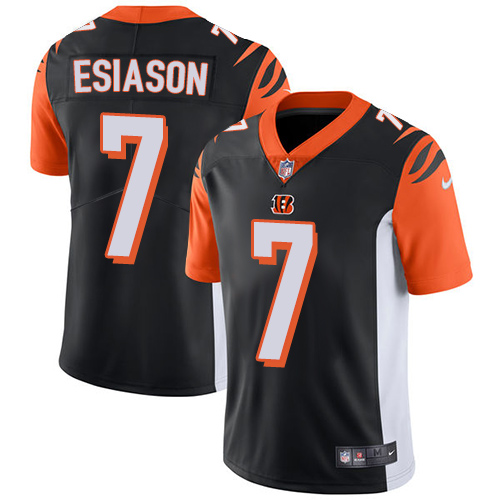 Cincinnati Bengals #7 Boomer Esiason Black Team Color Men's Stitched Vapor Untouchable Limited Jersey Men's