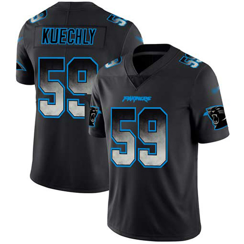 Carolina Panthers #59 Luke Kuechly Black Men's Stitched Vapor Untouchable Limited Smoke Fashion Jersey Men's