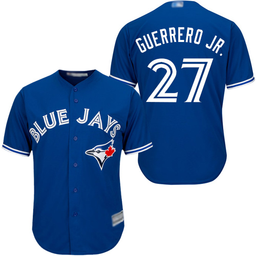 Toronto Blue Jays #27 Vladimir Guerrero Jr. Blue Cool Base Stitched Youth Jersey Youth