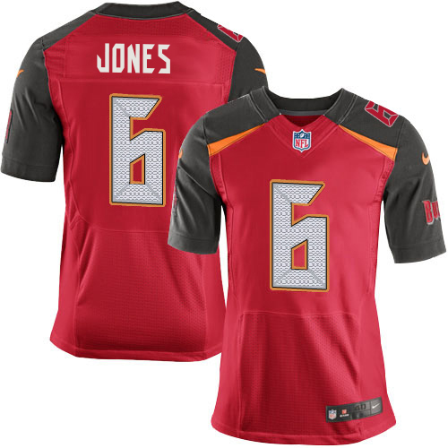 Buccaneers #6 Julio Jones Red Team Color Men's Stitched Vapor Untouchable Elite Jersey