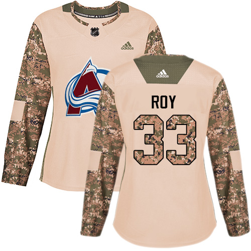 Adidas Colorado Avalanche #33 Patrick Roy Camo Authentic 2017 Veterans Day Women's Stitched Jersey Womens