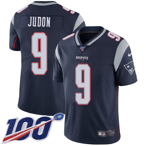 Patriots #9 Matt Judon Navy Blue Team Color Youth Stitched 100th Season Vapor Limited Jersey