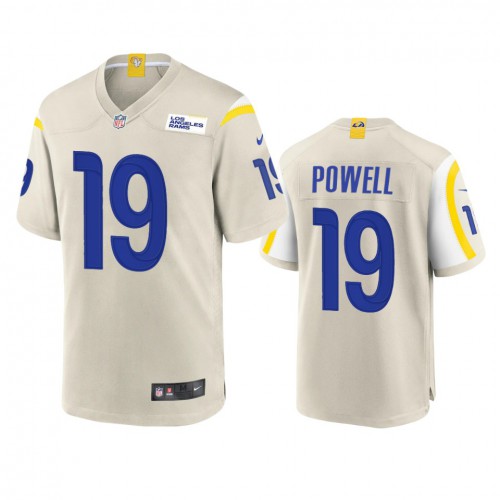 Los Angeles Los Angeles Rams #19 Brandon Powell Men's Game Jersey - Bone Men's