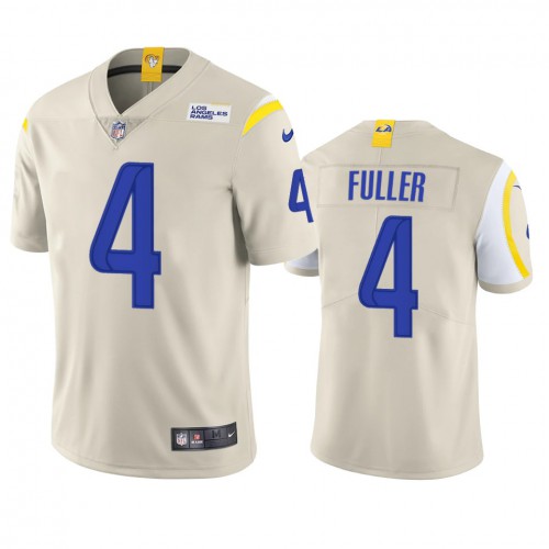 Los Angeles Los Angeles Rams #4 Jordan Fuller Men's Vapor Limited Jersey - Bone Men's
