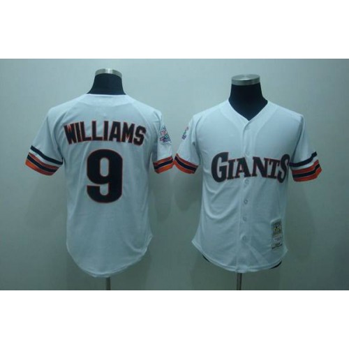 Mitchell and Ness 1989 San Francisco Giants #9 Matt Williams Stitched White Throwback Jersey Men's