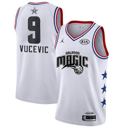 Orlando Magic #9 Nikola Vucevic White Youth Jordan Swingman 2019 All-Star Game Jersey Youth