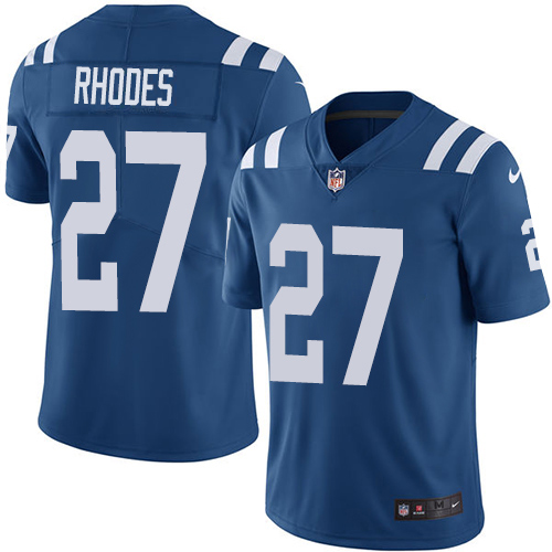 Indianapolis Colts #27 Xavier Rhodes Royal Blue Team Color Youth Stitched Vapor Untouchable Limited Jersey Youth