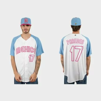 Isaac Paredes Mexico Baseball 2023 World Baseball Classic Jersey – White Blue