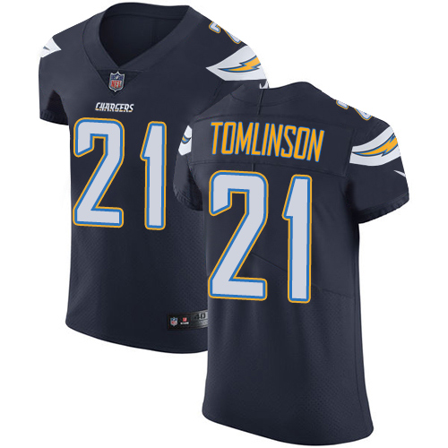 Chargers #21 LaDainian Tomlinson Navy Blue Team Color Men's Stitched Vapor Untouchable Elite Jersey