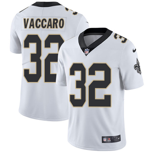 New Orleans Saints #32 Kenny Vaccaro White Men's Stitched Vapor Untouchable Limited Jersey Men's
