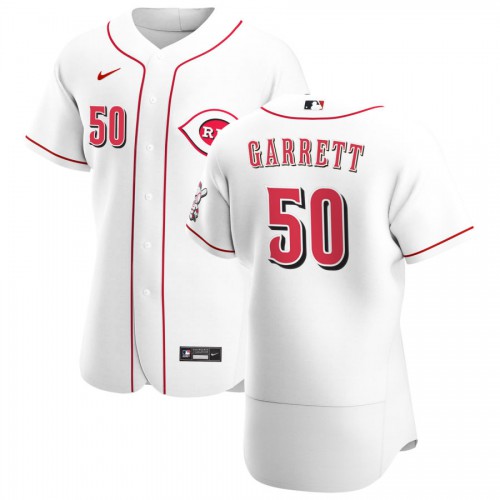 Cincinnati Cincinnati Reds #50 Amir Garrett Men's White Home 2020 Authentic Player Jersey Men's