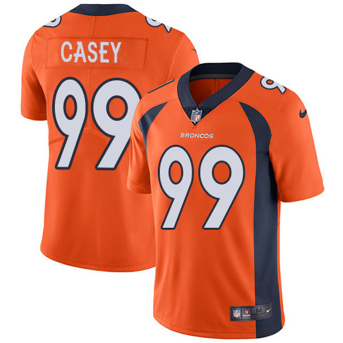 Denver Broncos #99 Jurrell Casey Orange Team Color Men's Stitched Vapor Untouchable Limited Jersey Men's