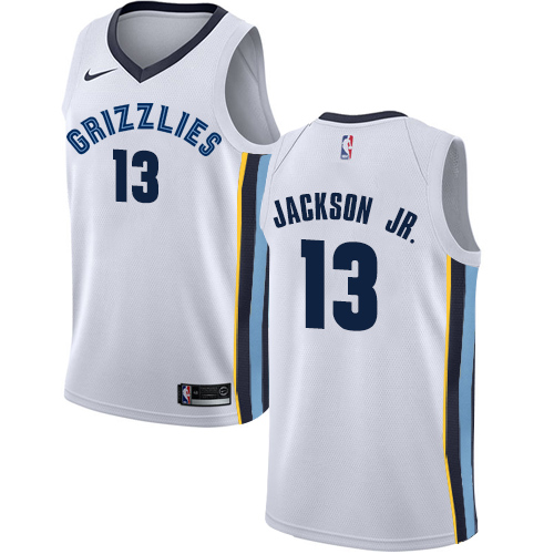 Memphis Grizzlies #13 Jaren Jackson Jr. White Youth Swingman Association Edition Jersey Youth