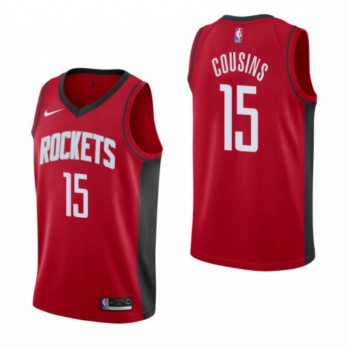 Houston Houston Rockets #15 DeMarcus Cousins Mens 2019-20 Icon Edition Red Stitched Youth Jersey Youth
