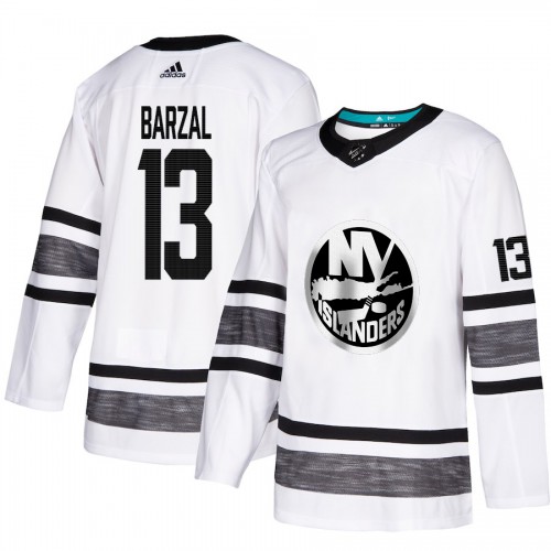 Adidas New York Islanders #13 Mathew Barzal White Authentic 2019 All-Star Stitched Youth Jersey Youth