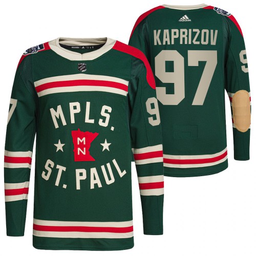 Minnesota Minnesota Wild #97 Kirill Kaprizov Men's Adidas 2022 Winter Classic Authentic Jersey Men's