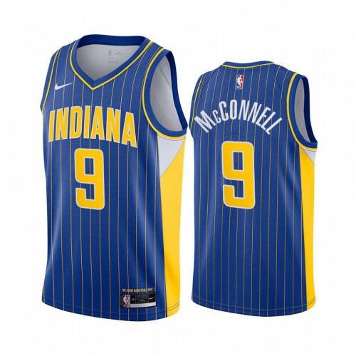 Indiana Pacers #9 T.J. McConnell Blue Youth Swingman 2020-21 City Edition Jersey Youth